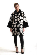 Black And White Mink Fur Coat Hourglass Black And White Mink Fur Coat Hourglass