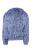 Sky Blue Mongolian Lamb  Fur Jacket Sky Blue Mongolian Lamb  Fur Jacket