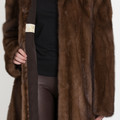 Brown Mink Fur Coat Fully Let out Brown Mink Fur Coat Fully Let out