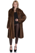 Brown Mink Fur Coat Fully Let out Brown Mink Fur Coat Fully Let out