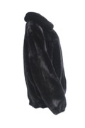 Men's  SAGA Black Mink Fur Bomber Coat Men's  SAGA Black Mink Fur Bomber Coat