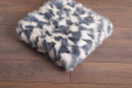 Blue Jean White  Fox  Fur Fur Blanket Throw Cover Blue Jean White  Fox  Fur Fur Blanket Throw Cover