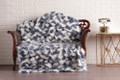 Blue Jean White  Fox  Fur Fur Blanket Throw Cover Blue Jean White  Fox  Fur Fur Blanket Throw Cover