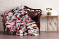 Multicolor  Fox  Fur Fur Blanket Throw Cover Multicolor  Fox  Fur Fur Blanket Throw Cover