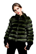 Green Chinchilla Fur Jacket Calypso Green Chinchilla Fur Jacket Calypso