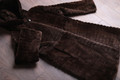 Brown Beaver Fur coat sculpted