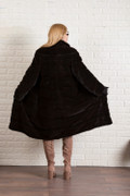 Mahogany Mink Fur Coat Knee Length XS S M L XL Mahogany Mink Fur Coat Knee Length XS S M L XL