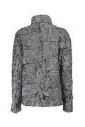 Silver Biker Fur Coat Mens Silver Biker Fur Coat Mens