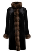 Reversible  Mink Sable Fur Coat Reversible  Mink Sable Fur Coat