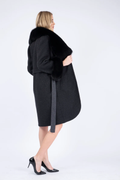 Black Cashmere Wool Coat Ariadne