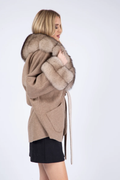 Cashmere Jacket  Fox Trim Angelique Cashmere Jacket  Fox Trim Angelique