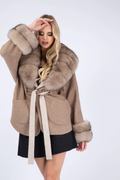 Cashmere Jacket  Fox Trim Angelique Cashmere Jacket  Fox Trim Angelique