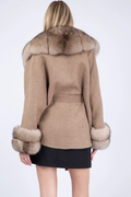Cashmere Jacket  Fox Trim Angelique Cashmere Jacket  Fox Trim Angelique