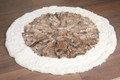 Lynx  Fur Christmas Tree Skirt Lynx  Fur Christmas Tree Skirt