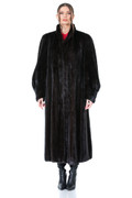 Classic Black Mink Fur Coat Classic Black Mink Fur Coat