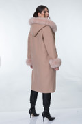 Taupe Cashmere Fox Coat Margrét SIZES S/M Taupe Cashmere Fox Coat Margrét SIZES S/M