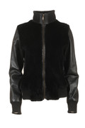 Men's  Leather Mink Fur Bomber Jacket SIZE S Men's  Leather Mink Fur Bomber Jacket SIZE S