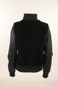 Men's  Leather Mink Fur Bomber Jacket SIZE S Men's  Leather Mink Fur Bomber Jacket SIZE S