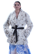White Spotted Mink Jacket White Spotted Mink Jacket