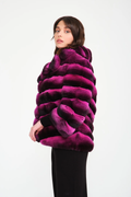 Fuchsia Chinchilla Jacket Astrid Fuchsia Chinchilla Jacket Astrid