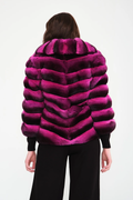Fuchsia Chinchilla Jacket Astrid Fuchsia Chinchilla Jacket Astrid
