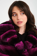 Fuchsia Chinchilla Jacket Astrid Fuchsia Chinchilla Jacket Astrid