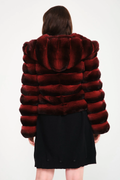 Tri-Length  Red Chinchilla Coat