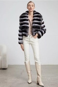Chinchilla Jacket Shawl Collar Chinchilla Jacket Shawl Collar