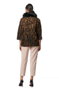Bronze Persian Jacket Lamb Fox Collar Cropped Sleeves back