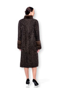 Brown Persian Mink Coat 3 Quarter Length  Back Brown Persian Mink Coat 3 Quarter Length  Back