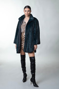 Petrol Green Mink Fur Coat   Sizes xs/s/m/l