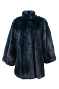 SAGA Blue  Green Mink Fur Coat SAGA Blue  Green Mink Fur Coat