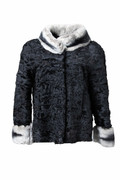 Astrakhan Coat With Rex Collar & Cuffs Astrakhan Coat With Rex Collar & Cuffs