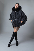 Black Astrakhan Cape Black Astrakhan Cape
