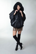Black Astrakhan Cape Black Astrakhan Cape