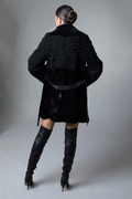 Black Astrahkhan Mink Fusion Coat