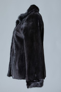 Black Sheared Mink Fur Jacket