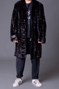 Sculpted Mink Fur Trench Coat