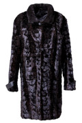 Sculpted Mink Fur Trench Coat