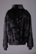 Black Mink Fur Bomber Jacket Tyrion Black Mink Fur Bomber Jacket Tyrion