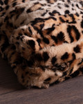 Animal Print Rex Rabbit Fur blanket  CLOSE UP