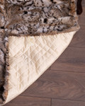 lynx fur blanket quilted lining view lynx fur blanket quilted lining view