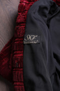 Red Sculpted Mink Coat Hooded  Sizes S/M