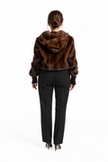 Mahogany Mink Hooded Bolero  