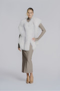 Arctic Marble Fox Fur Vest 