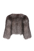 Silver Fox Fur Bolero Storm