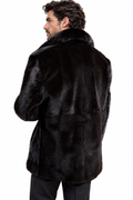 Mahogany Mink Fur Coat Mens 