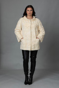 Ivory Mink Fur Coat  Aaliya