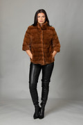 Brown Mink Fur Jacket Zella