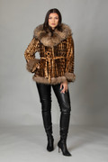 Sculpted Mink Fur Coat Noor